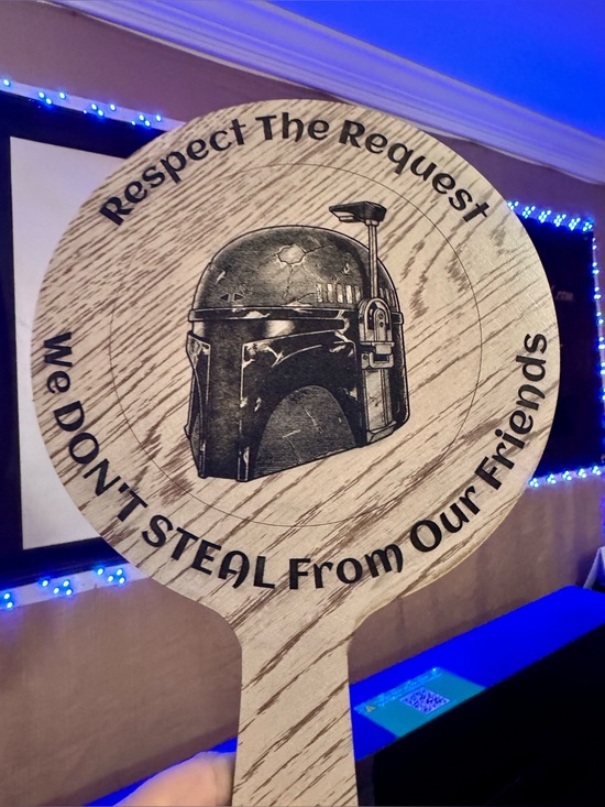 Hand Crafted Other - Customized Handmade Wood “Bundle No Bid” signs approx BOTH SIDES ENGRAVED